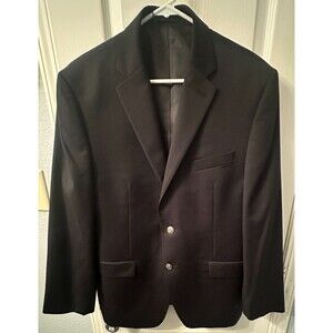 Michael‎ Kors Mens Modern fit Suit Jacket Blazer 42 S Black Solid